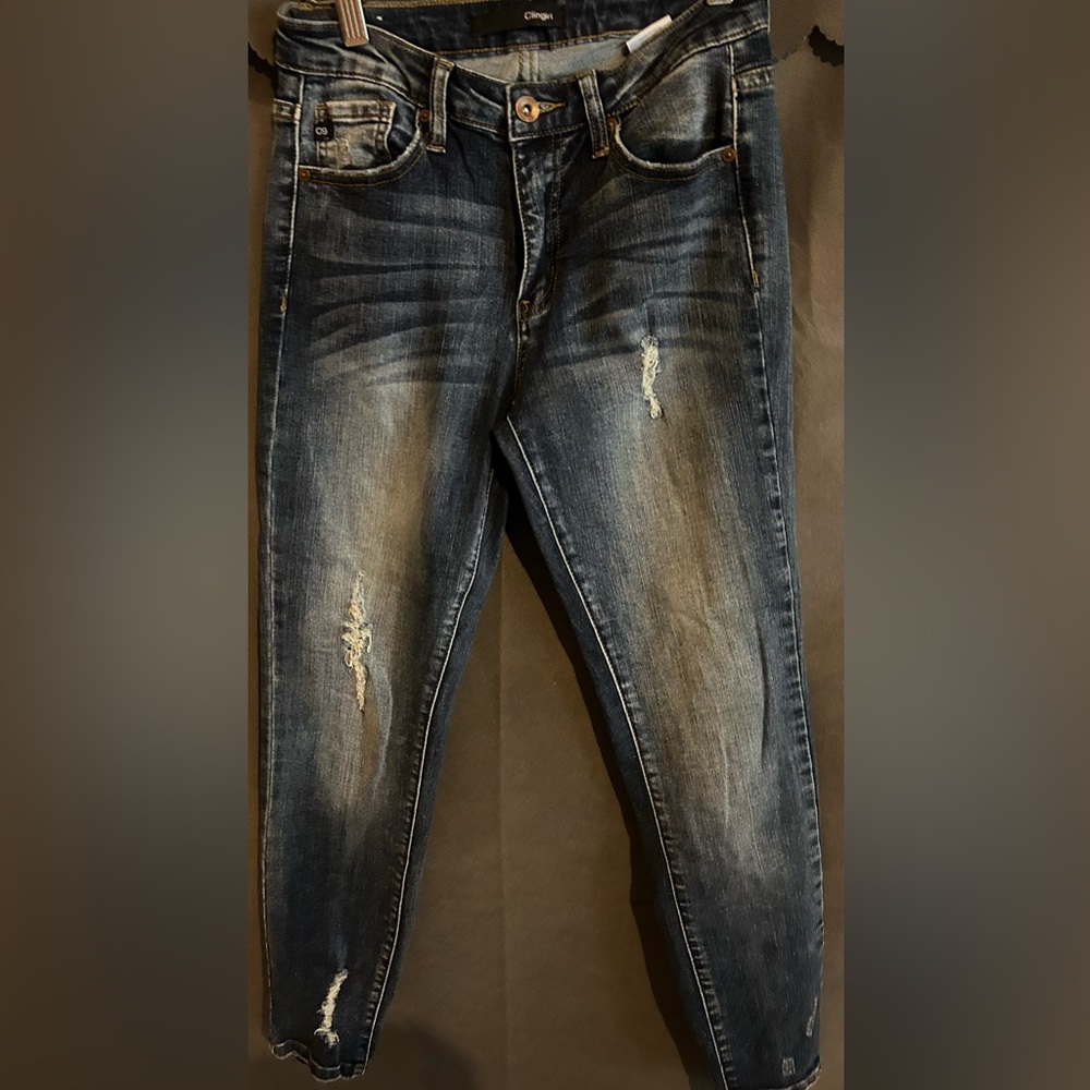 Clingirl denim jeans size 7/27. Barely worn.